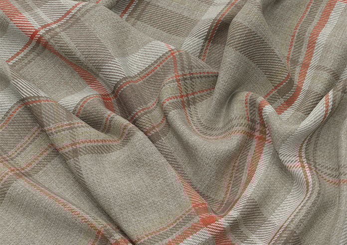 Macrae, Brown Tartan - Motorised Roman Blind - Image 4